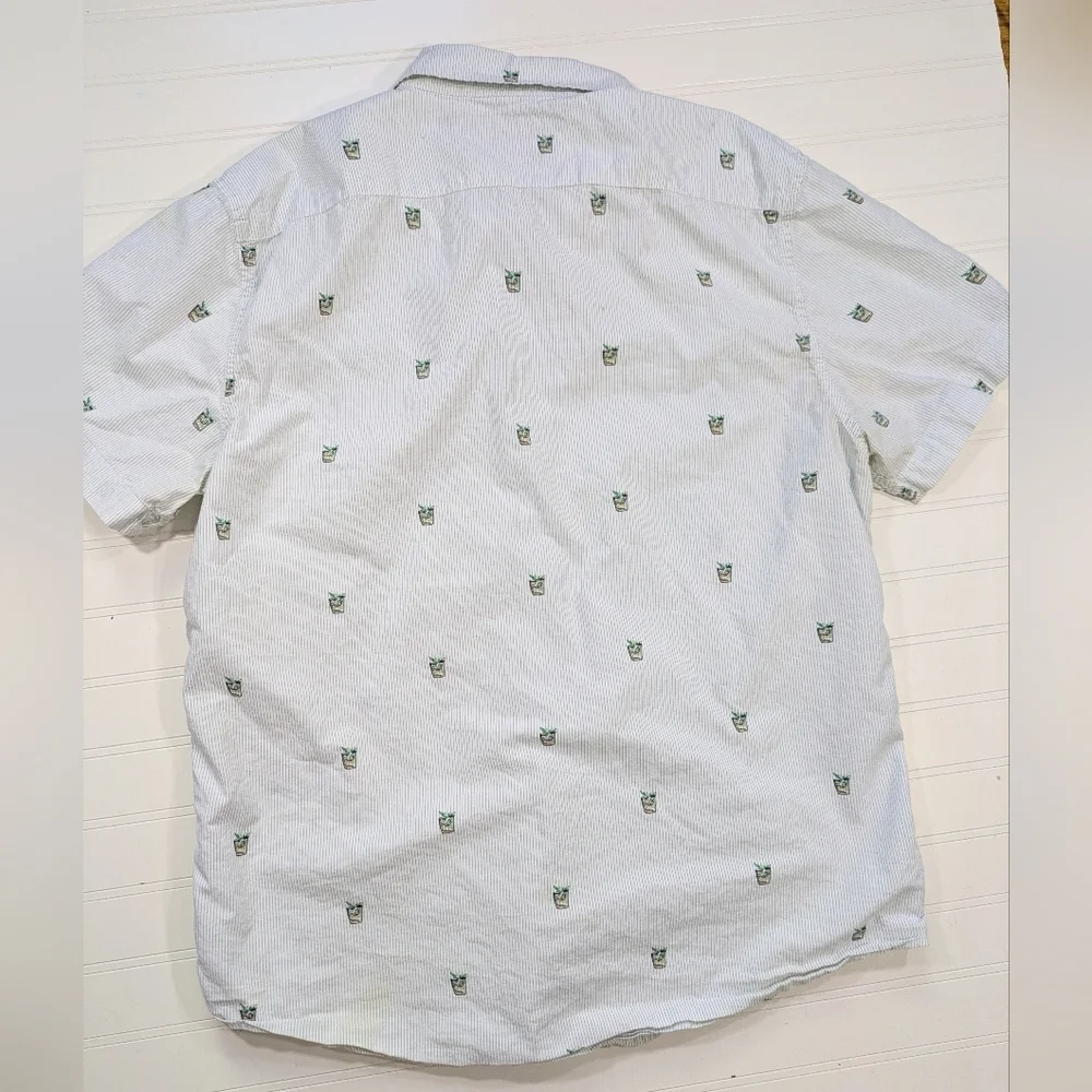 Banana Republic Cotton Slim Fit Cocktail Print Button-down Shirt